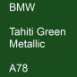 Preview: BMW, Tahiti Green Metallic, A78.